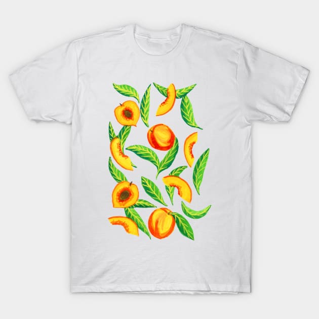 Millions of Peaches in Gouache T-Shirt by paintedpansy